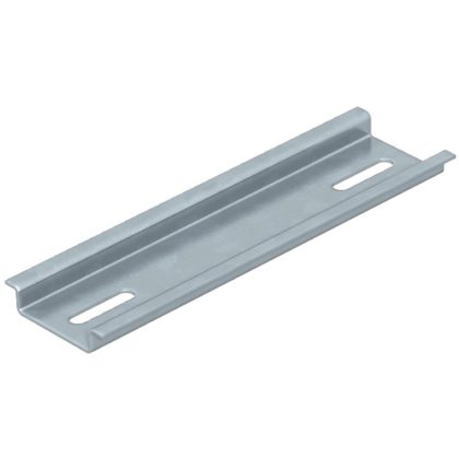   OBO 1115382 2069 T100 GTP Hat rail for junction box T-series, 35x7.5mm, 118mm galvanized steel, passivated to transparent