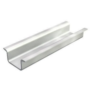 OBO 1115421 2069 15 1.5 GTP Hat rail without perforation, 2000mm galvanized steel, passivated to transparent