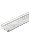 OBO 1115626 2069 2M FS Hat rail without perforation, 2000mm galvanized steel
