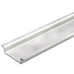   OBO 1115650 2069 2M GTP Hat rail without perforation, 2000mm galvanized steel, passivated to transparent