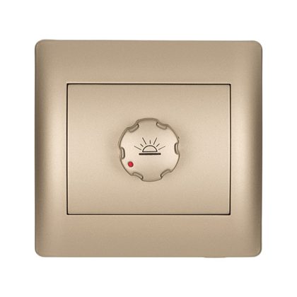   ELMARK "Rhyme" süllyesztett fényerszabályzós kapcsoló, metál pezsg