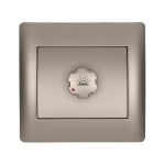 ELMARK "Rhyme" süllyesztett fényerszabályzós kapcsoló, metál szürke