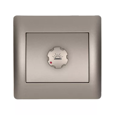 ELMARK "Rhyme" süllyesztett fényerszabályzós kapcsoló, metál szürke