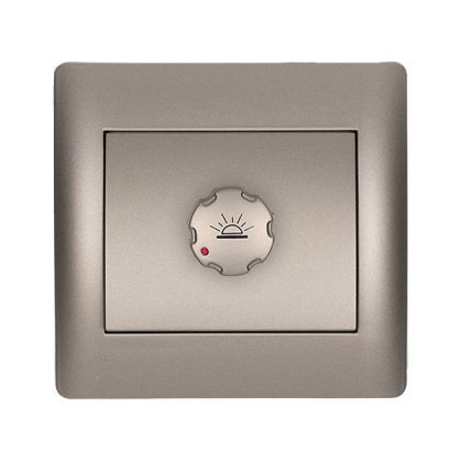 ELMARK "Rhyme" süllyesztett fényerszabályzós kapcsoló, metál szürke