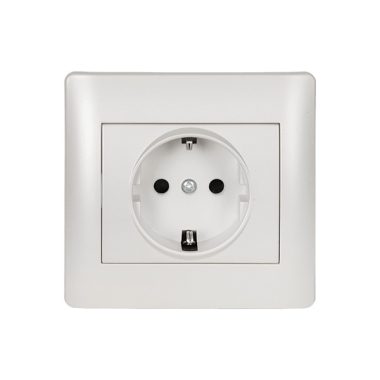 ELMARK "Rhyme" süllyesztett dugalj, metál fehér