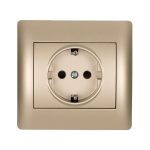 ELMARK "Rhyme" süllyesztett dugalj, metál pezsg