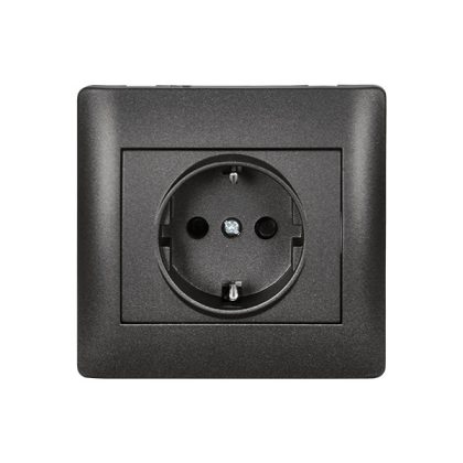 ELMARK "Rhyme" süllyesztett dugalj, metál grafit