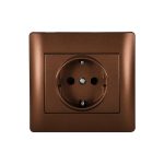 ELMARK "Rhyme" süllyesztett dugalj, metál kávé