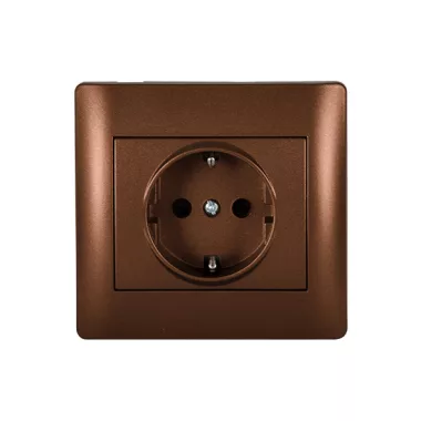 ELMARK "Rhyme" süllyesztett dugalj, metál kávé