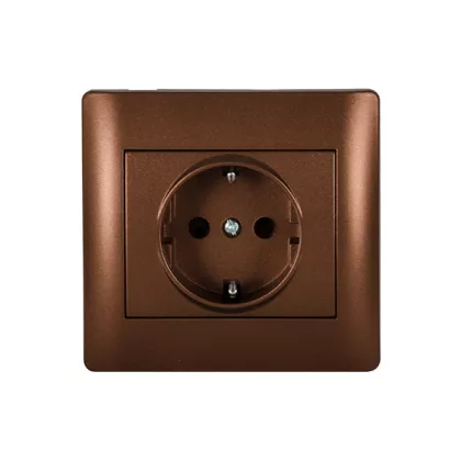 ELMARK "Rhyme" süllyesztett dugalj, metál kávé