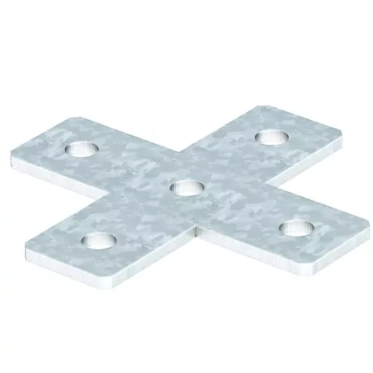 OBO 1124657 GMS 5 VP X FT Összekötő Lemez X-forma 150x150x40x5mm merítetten tűzihorganyzot
