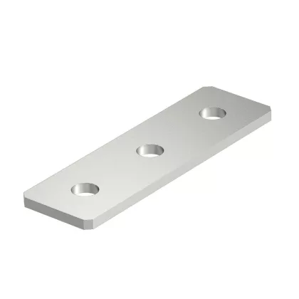 OBO 1124727 GMS 3 VP V4A Összekötő Lemez 3 lyukkal 150x40x4mm rozsdamentes acél