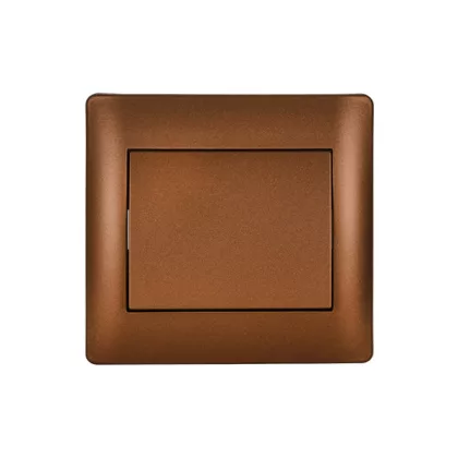   ELMARK "Rhyme" süllyesztett keresztkapcsoló, metál kávé