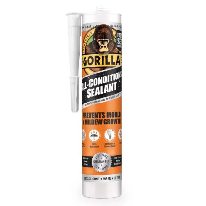  Gorilla SEALANT CLEAR Átlátszó Szilikon Tömítő 30perc 295ml (1144100)