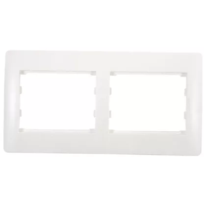 ELMARK "Rhyme" kettes keret, metál fehér