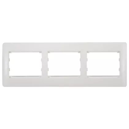 ELMARK "Rhyme" hármas keret, metál fehér