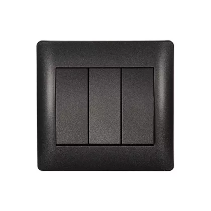   ELMARK "Rhyme" süllyesztett tripla csillárkapcsoló, metál grafit