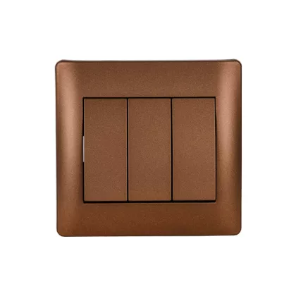   ELMARK "Rhyme" süllyesztett tripla csillárkapcsoló, metál kávé