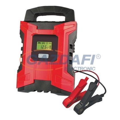   SG PRO SBC-10 akkumulátor töltő, 10.0A, 6V/12V, IP20, 200Ah, LCD kijelzővel