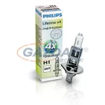 PHILIPS Long Life Eco Vision autó izzó H1 12V 55W
