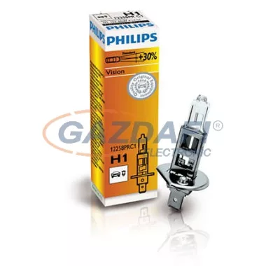 PHILIPS Vision autó izzó H1 12V 55W P14,5s foglalat +30%
