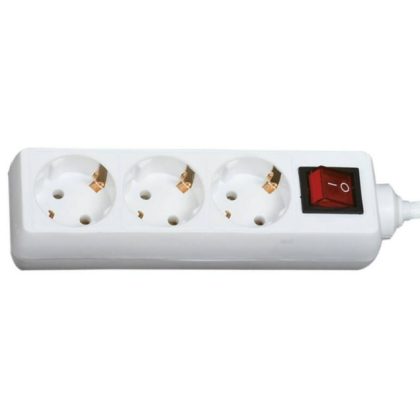   GAO 12351 Desktop distributor with switch 3, 1.4m, 3x1.5, white