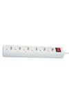GAO 12360 Desktop distributor with 6 switches, 1.4m, 3x1.5, white