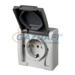   ELEKTRO-PLAST 1244-10 "Aquant" csapfedeles dugalj, 2P+F, IP55