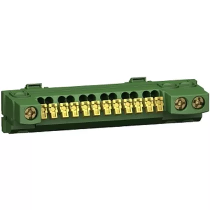 SCHNEIDER 13409 Resi9 Ground busbar, 15 holes SCHNEIDER 13409 Resi9 Ground busbar, 15 holes
