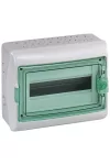 SCHNEIDER Mureva 13431 KAEDRA Kiselosztó, átlátszó ajtó, falon kívüli, 1x12 modul, szürke