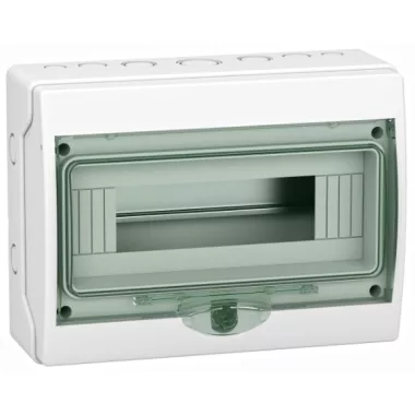 SCHNEIDER 13444 KAEDRA Mini elosztó, átlátszó ajtó, falon kívüli, 1x12 modul, szürke SCHNEIDER 13444 KAEDRA Mini elosztó, átlátszó ajtó, falon kívüli, 1x12 modul, szürke
