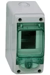 SCHNEIDER 13975 MINI KAEDRA Kiselosztó, átlátszó ajtó, falon kívüli, 1x3 modul, szürke SCHNEIDER 13975 MINI KAEDRA Kiselosztó, átlátszó ajtó, falon kívüli, 1x3 modul, szürke