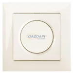   ELEKTRO-PLAST 1407-11plus1471-01 "Sentia" LED fényerőszabályzó kapcsoló, süllyesztett, krém, 0-100W, IP20, 250V, 10A, kerettel