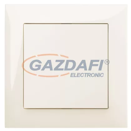 ELEKTRO-PLAST 1410-01 "Sentia" egypólusú kapcsoló, süllyesztett, krém, IP20, 250V, 10A, kerettel ELEKTRO-PLAST 1410-01 "Sentia" egypólusú kapcsoló, süllyesztett, krém, IP20, 250V, 10A, kerettel