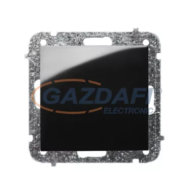 ELEKTRO-PLAST 1410-58 "Sentia" egypólusú kapcsoló, süllyesztett, fekete, IP20, 250V, 10A, keret nélkül ELEKTRO-PLAST 1410-58 "Sentia" egypólusú kapcsoló, süllyesztett, fekete, IP20, 250V, 10A, keret nélkül