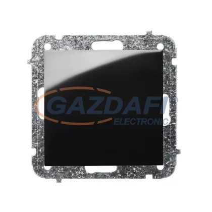 ELEKTRO-PLAST 1410-58 "Sentia" egypólusú kapcsoló, süllyesztett, fekete, IP20, 250V, 10A, keret nélkül ELEKTRO-PLAST 1410-58 "Sentia" egypólusú kapcsoló, süllyesztett, fekete, IP20, 250V, 10A, keret nélkül