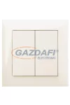 ELEKTRO-PLAST 1411-01 "Sentia" csillárkapcsoló, süllyesztett, krém, IP20, 250V, 10A, kerettel ELEKTRO-PLAST 1411-01 "Sentia" csillárkapcsoló, süllyesztett, krém, IP20, 250V, 10A, kerettel