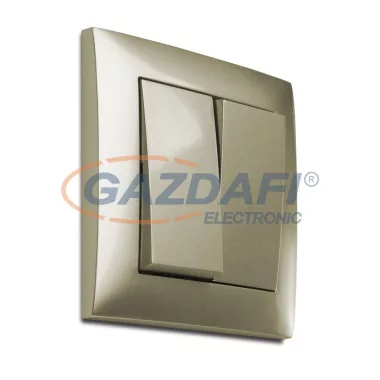 ELEKTRO-PLAST 1411-07 "Sentia" csillárkapcsoló, süllyesztett, szatén, IP20, 250V, 10A, kerettel ELEKTRO-PLAST 1411-07 "Sentia" csillárkapcsoló, süllyesztett, szatén, IP20, 250V, 10A, kerettel