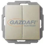   ELEKTRO-PLAST 1411-57 "Sentia" csillárkapcsoló, süllyesztett, szatén, IP20, 250V, 10A, keret nélkül