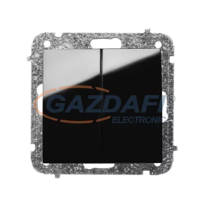 ELEKTRO-PLAST 1411-58 "Sentia" csillárkapcsoló, süllyesztett, fekete, IP20, 250V, 10A, keret nélkül ELEKTRO-PLAST 1411-58 "Sentia" csillárkapcsoló, süllyesztett, fekete, IP20, 250V, 10A, keret nélkül