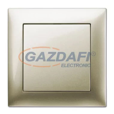 ELEKTRO-PLAST 1412-07 "Sentia" alternatív váltókapcsoló, süllyesztett, szatén, IP20, 250V, 10A, kerettel