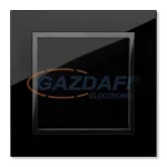   ELEKTRO-PLAST 1412-08 "Sentia" alternatív váltókapcsoló, süllyesztett, fekete, IP20, 250V, 10A, kerettel