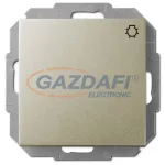   ELEKTRO-PLAST 1413-57 "Sentia" lámpajeles nyomókapcsoló, süllyesztett, szatén, IP20, 250V, 10A, keret nélkül