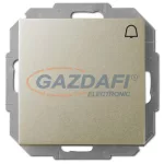   ELEKTRO-PLAST 1414-57 "Sentia" csengőjeles nyomókapcsoló, süllyesztett, szatén, IP20, 250V, 10A, keret nélkül