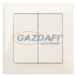  ELEKTRO-PLAST 1416-01 "Sentia" zsalunyomó kapcsoló betét, süllyesztett, krém, IP20, 250V, 10A, kerettel