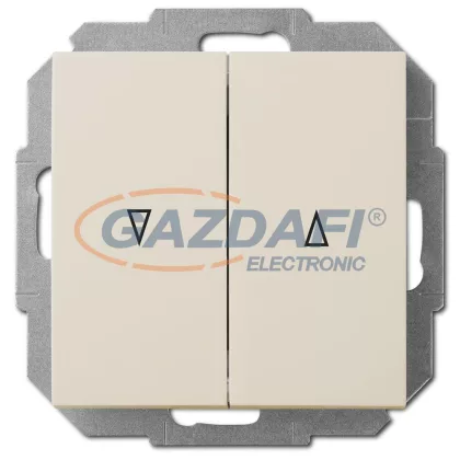 ELEKTRO-PLAST 1416-11 "Sentia" zsalunyomó kapcsoló betét, süllyesztett, krém, IP20, 250V, 10A, keret nélkül ELEKTRO-PLAST 1416-11 "Sentia" zsalunyomó kapcsoló betét, süllyesztett, krém, IP20, 250V, 10A, keret nélkül