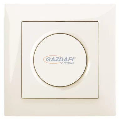 ELEKTRO-PLAST 1417-11 + 1471-01 "Sentia" fényerőszabályzó kapcsoló, süllyesztett, krém, 40-400W, IP20, 250V, 10A, kerettel