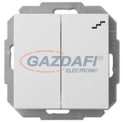ELEKTRO-PLAST 1418-10 "Sentia" dupla váltókapcsoló, süllyesztett, fehér, IP20, 250V, 10A, keret nélkül ELEKTRO-PLAST 1418-10 "Sentia" dupla váltókapcsoló, süllyesztett, fehér, IP20, 250V, 10A, keret nélkül