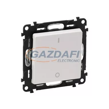 ELEKTRO-PLAST 1419-10 "Sentia" kétpólusú kapcsoló, süllyesztett, fehér, IP20, 250V, 10A ELEKTRO-PLAST 1419-10 "Sentia" kétpólusú kapcsoló, süllyesztett, fehér, IP20, 250V, 10A