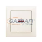   ELEKTRO-PLAST 1419-11 "Sentia" kétpólusú kapcsoló, süllyesztett, krém, IP20, 250V, 10A